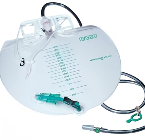 153509 Drainage Bag with Double Hook Hanger - 4,000 mL