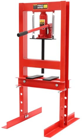 Pressa da officina 6T idraulica, pressa per telaio in acciaio al carbonio 0-280 mm, pressa manuale per pressatura, timbratura, formatura