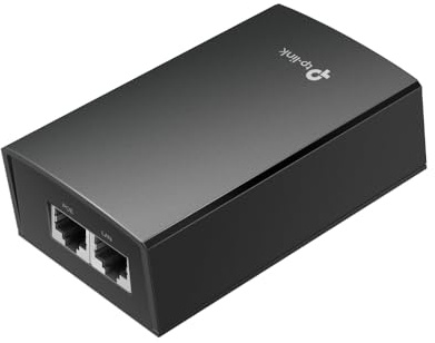 TP-Link TL-PI4824G Injecteur PoE Passif 48 V/24 W CC | Adaptateur PoE Gigabit | Plug & Play | Jusqu'à 100 mètres | Support Mural/de Bureau | Certifié UL