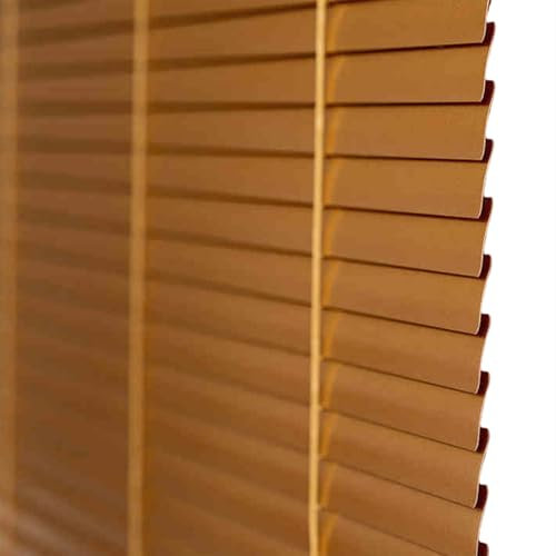 Goldbraun Aluminium Jalousie Verdunkelungsrollo Seitenzugrollo Plissee Schalusie Fenster Jalousien Sonnenschutzrollos Für Haus/küche/büro,Individuell Gestaltbar (65×120cm)