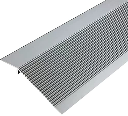 Aluminum Transition Strip for Doorways - Non-Slip Carpet Edge Trim Bar, Floor Reducer for Interior, Laminate & Vinyl Flooring, Dark Gray, Durable & Stylish Solution
