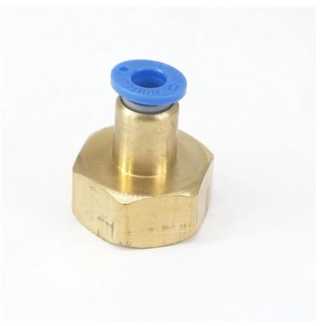 5pc 1/2 Female to Fit Tube O/D 6mm Pneumatic Push in Connector Union Quick Release Air Fitting Plumbing