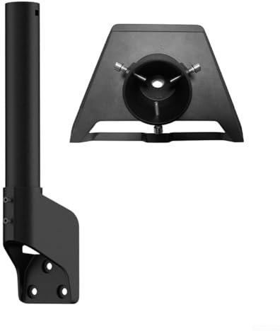 Filteilect Kit di montaggio parabola satellitare regolabile per Gen 3, base regolabile ad angolo con adattatore per palo per tubo rotondo, struttura in lega, nero