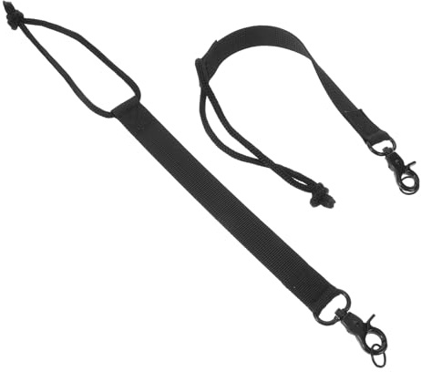 Ciieeo Correas para Botas de Snowboard Ajustables 2 Unidades Negras 19,5 Cm Correas de Fijación Resistentes para Esquí y Snowboard Equipo Invierno Seguridad y Transporte Cómodo