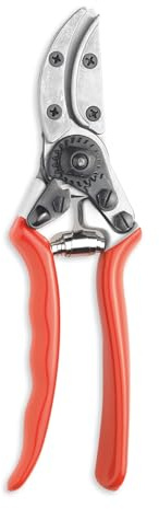 Spear & Jackson 6960CHBS Razorsharp Bypass Cut & Hold Secateurs with High Carbon Steel Blades, Lightweight Forged Aluminium Handle, Adjustable Catch & Shock Absorber