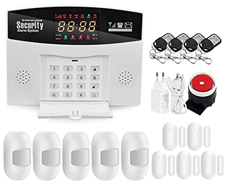 WiFi gsm Sistema de Alarma Tuya Smart Home Security Alarma 4 Control de la aplicación de Host inalámbrica(H)