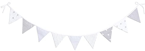 Amilian® Wimpelkette Dekoration Stoffgirlande Girlande Stoff Wimpeln T01