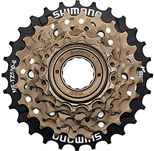 Shimano PIÑON Shimano TZ500 14/28 6V. Piñón, Unisex Adulto, Gris - (Gris), 14/28