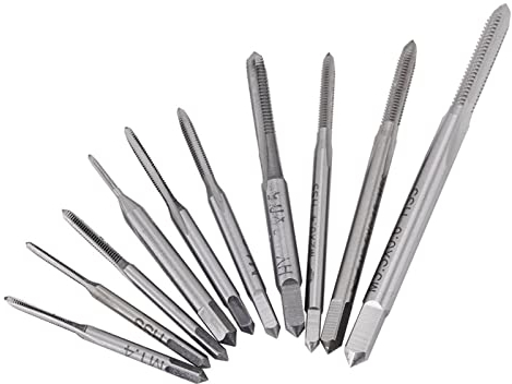 10pcs Macho Roscar con Punta Espiral Machos Roscar Acero Alta Velocidad Macho Rosca Métrica Rosca Grifo (M1, M1.2, M1.4, M1.6, M1.7, M1.8, M2, M2.5, M3, M3. 5)