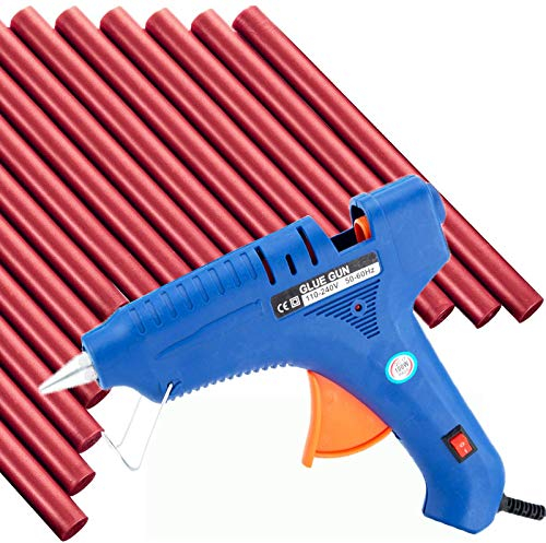 15 Stück Klebe Pistole Siegellack Sticks + 1 Klebepistole, Siegelwachs Dichtungs Versiegelung Sticks für Retro Vintage Siegel Stempel, Hochzeit Einladungen Karten Umschläge