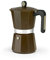 MONIX New Cream Caffettiera Italiana in Alluminio, capacità 12 Tazze, Adatta a Tutti i Tipi di Piani Cottura, Inclusa induzione, Multicolor