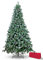 Brigros Künstlicher Weihnachtsbaum, 1278 Zweige, Taschen, realistisch, Haken, einfache Montage, PVC, Metallbasis, feuerhemmend (210 cm, verschneit)