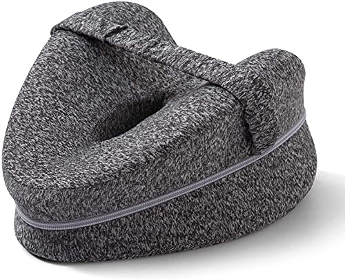 CAIFU Knee Pillow, Memory Foam Wedge Pillow Knee Pillow for Sleeping on Side, Leg Pain, Knees Pain, Joints Pain & Pregnancy Bed Leg Cushion for Side Sleepers