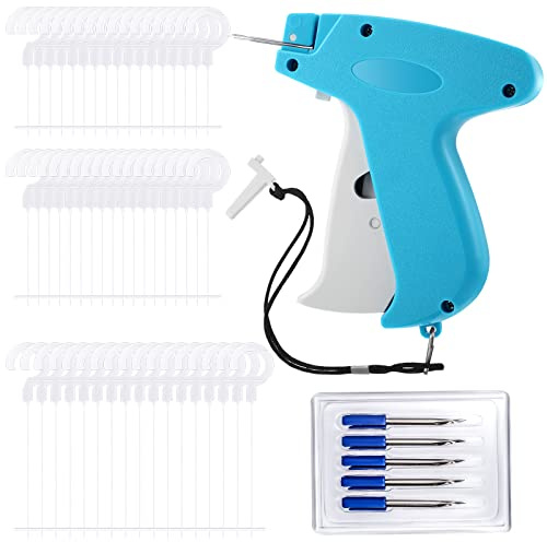 Honoson 1506 Pieces Clothes Tagging Applicator Set, Include Garment Tag Attacher with 5 Steel Needles and 1500 J-Hook Standard Fasteners in 3 Sizes for Clothes Fine Label Applications