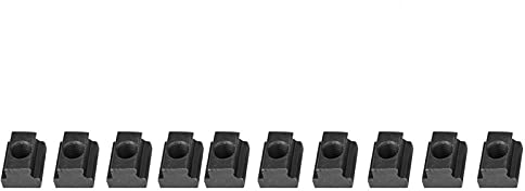 ViaGasaFamido 10 Stück T-Nut-Mutter 8.8 Gradschwarzoxid-Finish M8 M10 M12 T-Mutter Mit Gewinde Durchgesteckt(M12(10Pcs)),Nuss