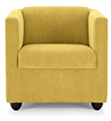 LOOKS by Wolfgang Joop Looks I Designer Sessel mit Federkern, Holzwerkstoff, gelb, 72x71x75 cm