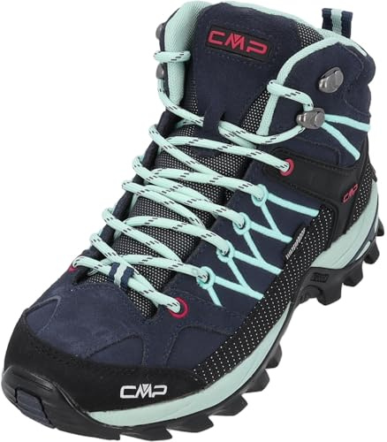 CMP Rigel Mid Wmn trekking sko Wp dam Promenadsko, Blue Acqua, 36 EU