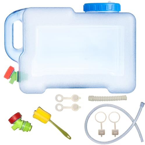 Sparkstarses 5-22L bidon Eau avec Robinet, jerrican Alimentaire de Camping, réservoir d'eau en Plastique pour Cuisine, Camping-Car, Van, Camion, Camping, école, hôpital, extérieur