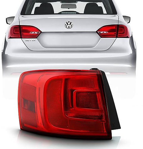 KEEKPO - For 2011-2018 Volkswagen Jetta Sedan Incandescent w/o Rear Fog Lamp Tail Light Replacement Outer Driver Side