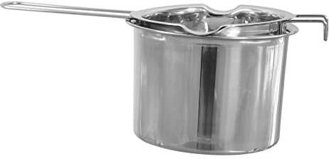 ABOOFAN 1 Juego crisol Olla de Queso para derretir Dulces al baño maría Manteca Chocolate Olla de Caldera de Acero Inoxidable Caldera Doble Vela Jabón Horno Olla de Calentamiento