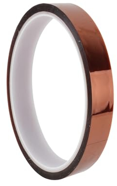 JJiaoLinin Cinta de Alta Temperatura,10mm x 33m Alta Temperatura Cintas Resistentes al Calor Cinta Cinta De Sublimación De Alta Temperatura Cinta Térmica para Enmascarar, Soldar, Electricidad