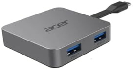 Acer 4 in 1 Tipo C dongle: 1 x HDMI + 2 x USB 3.2 + 1 x USB C