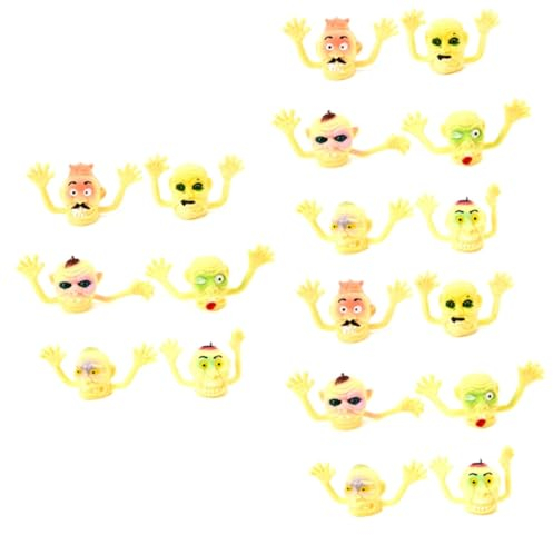 ibasenice 18 STK Fingerpuppen für Kinder Spielzeug für Kinder Halloween-Party- Halloween kostüm Halloween Costume Spielzeuge Zombie-Finger-Requisiten Hexenpuppen Esstisch Marionette