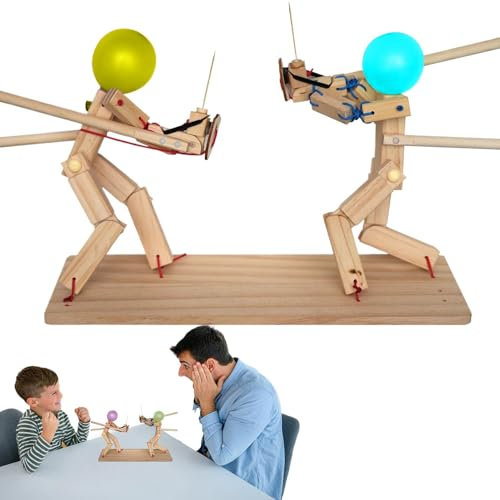 2024 Upgraded Fechten Puppets Ballon Spiel Fechten Puppen Ballon Handgemachte Ballon Fechten Spiel Dynamische Duell Ballonköpfe Kämpfer Puppen für Kinder Erwachsene Freunde