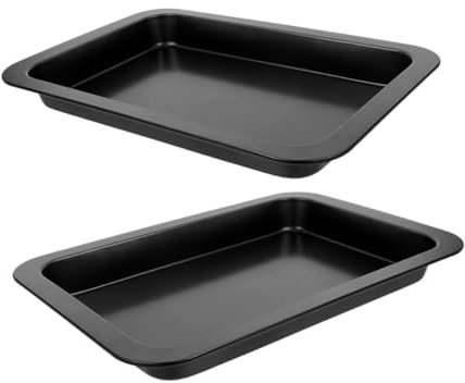 Ciieeo 2piezas Molde Para Hornear Galletas Al Bandeja Antiadherente Unidades Para Bizcochos y Pasteles