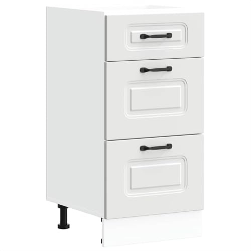 vidaXL Base da Cucina Kalmar Bianco in Legno Multistrato, Mobile Base lavello, Mobile Base lavello Cucina, Mobile Base Cucina per lavello
