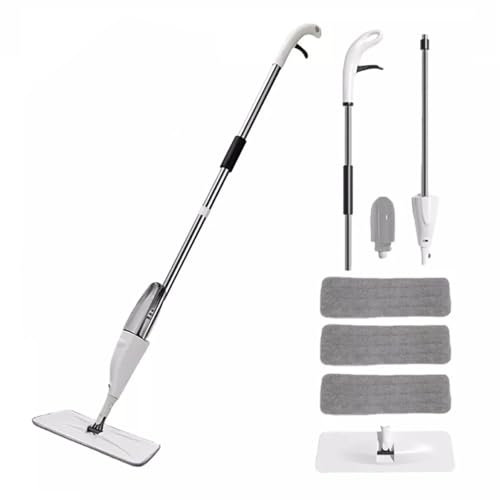 sports flyfree Wischer mit Sprühfunktion Sprühwischer Mit 350ml Wassertank Bodenwischer und 3 Waschbare Pads Für Bodenreinigung