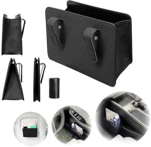 Norhogo Foldable Car Organiser Bin for Car Door with a roll of garbage bags | Multipurpose Car Trash can, Truck Trash Can, Small Van Bin Tidy, Easy to Hang For Cars/Suvs/Trucks/Vans