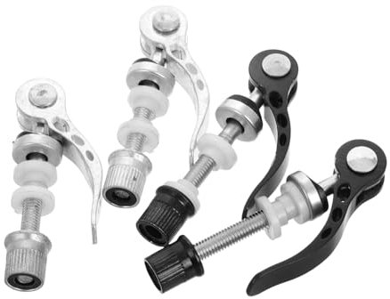MOTHNUR 4pcs Bike Alloy Seat Post Quick Release Clamp Seat Tube Clamp for Mountain Road Bikes