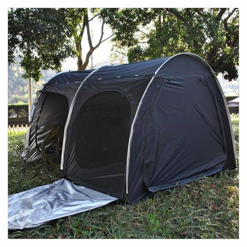 YSMSMZJK Casetta da Giardino Grande 2 in 1 Telo Moto con Doppie Porte per 5-7 Biciclette Casetta da Giardino Box per Moto da Esterno