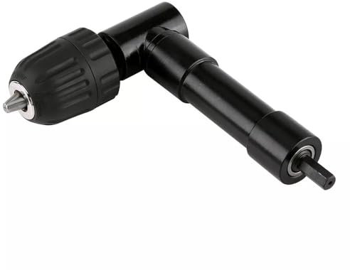 Crozgan Right Angle Drill 0.8-10mm Right Angle Bend Extension 90 Degree Professional Adapter Attachment Cordless for Tight Corner Workspace