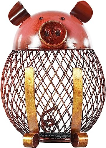 Mloarts Vintage-Sparschwein aus Eisen, unzerbrechlicher Geldorganizer für Münzen und Scheine, personalisierte Retro-Spardose für Kinder, Erwachsene, Mädchen und Jungen, pädagogisches Finanzwerkzeug