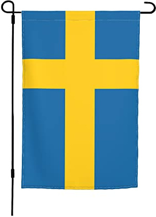 Bandiera della Svezia, 12x18 pollici, da giardino, bifacciale, per casa, cortile, piccolo, decorativo