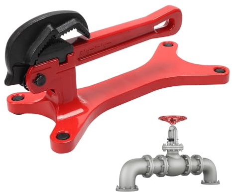 Qivine Portable Aluminium Pipe Vise, Stable Clamping for Plumbers | Self Locking, Lightweight, Universal Tube Pipe Vice for Valve Maintenance, Narrow Space Work Sites, Welding and Cutting Pipes