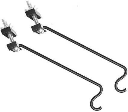 Balustrade pour mangeoires à oiseaux, supports pour pots de fleurs, plantes, crochet de suspension pour plantes en acier massif