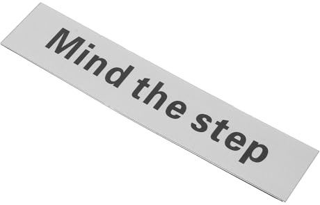ANDRESLAD Cartello Avvertimento Passo in Materiale Resistente Segnale Sicurezza Stairs Board per Uso Interno ed Esterno Attenzione Mind The Step per Ambienti Residenziali e Commerciali