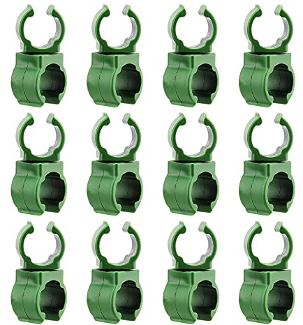 12 Pezzi Clip di Connettore per Traliccio per Piante Regolabile, Fibbia per Giunto di Collegamento da Giardino Connettore per Piante Traliccio da Giardino Connettore per Piante (8 mm)