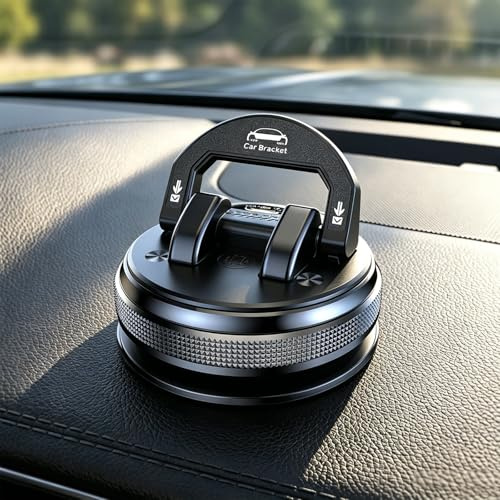 LIDEYE Handyhalterung Auto Armaturenbrett, 360° Drehbar Handy Halterung Auto mit Nano-Gel Saugnapf, Universal Autohalterung Handyhalter kompatibel mit dicken Hüllen bis 18mm für alle Smartphones