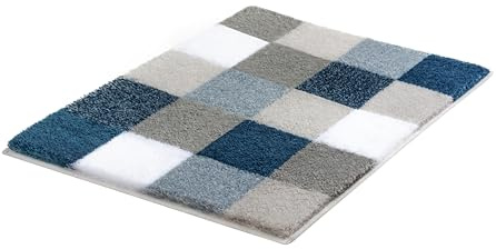 Kleine Wolke Badteppich Caro Mare 55 x 65 cm | OEKO-TEX zertifiziert, rutschhemmende Unterseite, für Fußbodenheizung, maschinenwaschbar, 100% Polyacryl