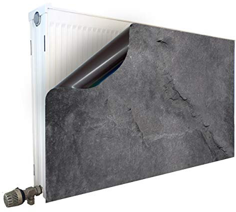 Smagnon Sonderangebot: Magnet Heizkörper Verkleidung Kombi Weiss 110x50 + Beton Optik 50x50