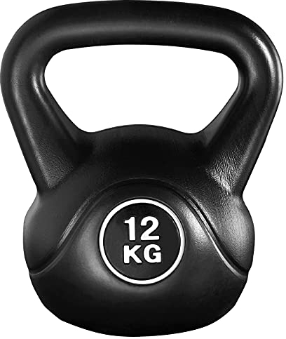Yaheetech Kettlebell Set HDPE Coated Concrete Kettle Bell Weights Set for Strength Training - Heavy Weight KettleBell for Home Gym Fitness Weight Lifting Bodybuilding, 12kg