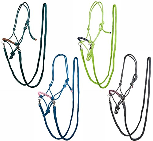HKM Deko Trensenzaum-Sets Azur/Rosa Warmblut