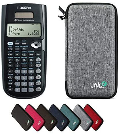 TI-36X Pro MultiView inkl. WYNGS Schutztasche Hellgrau - Wissenschaftlicher Taschenrechner - Basic Set