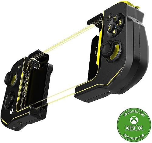 Turtle Beach Atom Progettato per controller per il gioco su dispositivi mobili Xbox & Dispositivi Android 8.0+ con Bluetooth 4.2 – nero/giallo