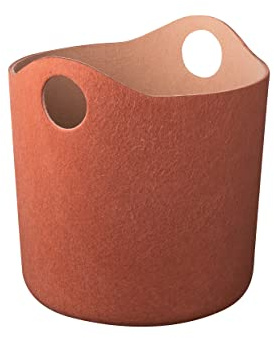blomus Filzkorb -TIGGY- Farben Rustic Brown & Tan | Größe M | Robust und stabil im Alltag; Maße 43,6 x 43,6 x 44,1 cm