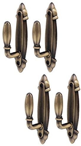 Garneck 4stücke Aluminium Wandvorhanghaken Retro Design Dekorative Gardinenhaken Für Vorhänge Tasseln Oder Mäntel Für Zuhause Hotel Und Geschäft